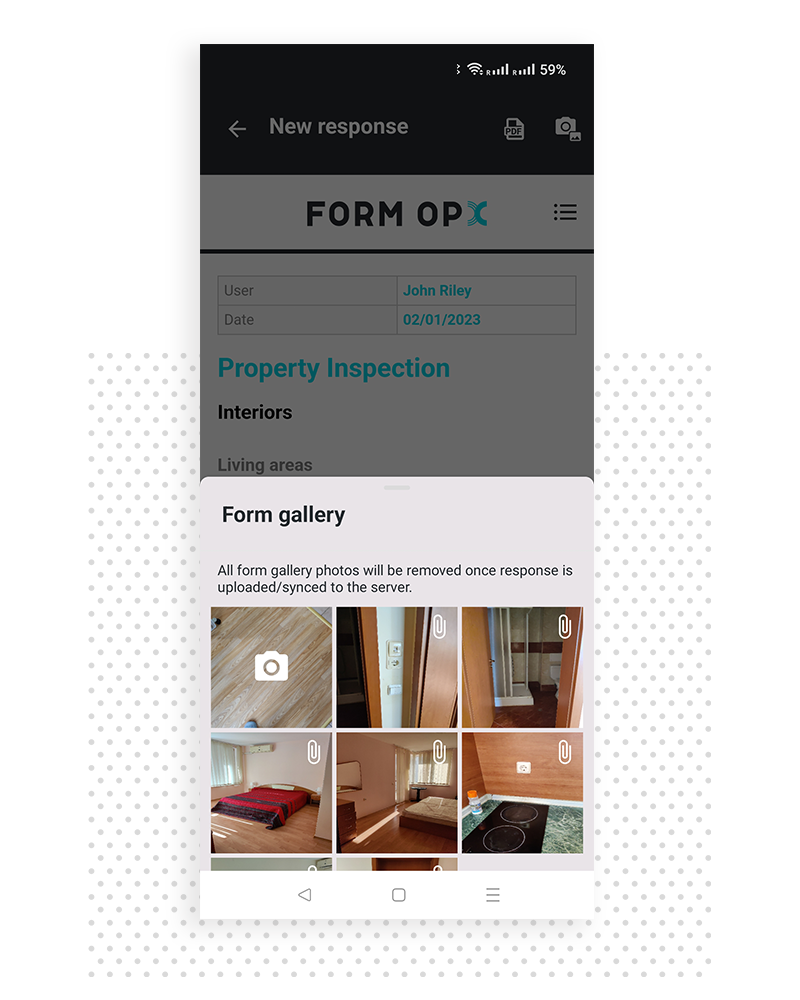 Form Gallery Interface