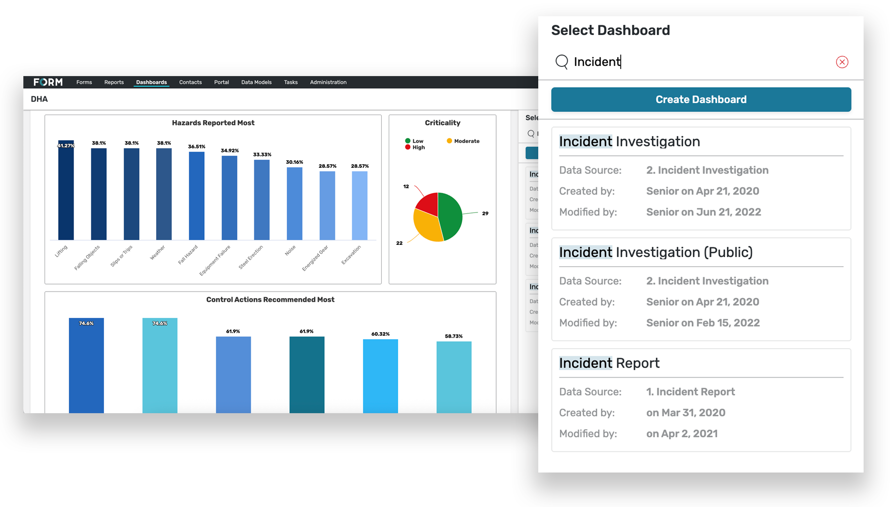 Dashboard Search