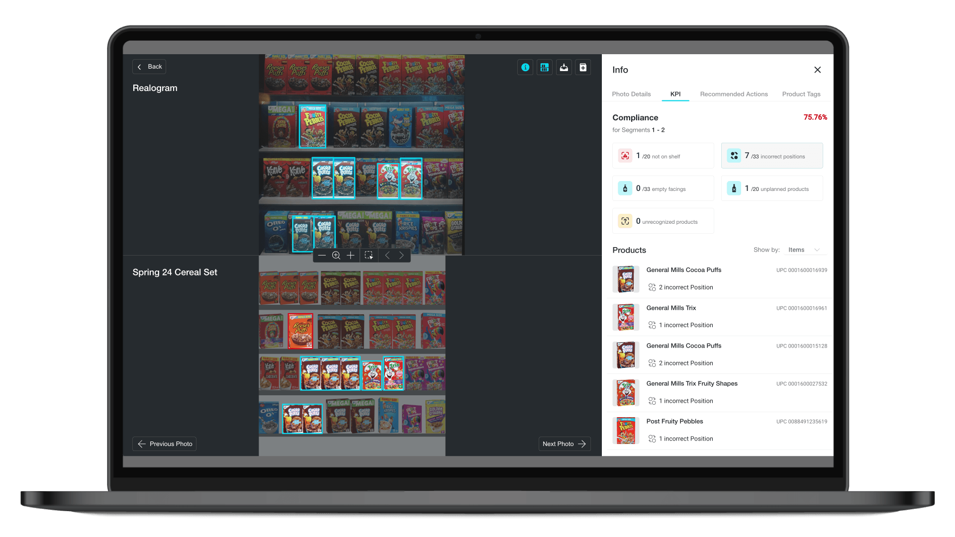 Planogram Compliance app for Retail